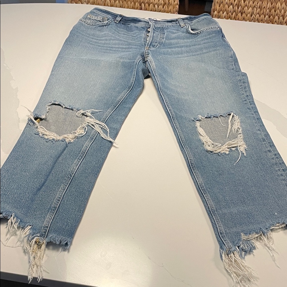We The Free Distressed Light Blue Women's Jeans 29